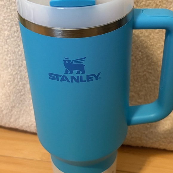 Stanley Quencher H2.0 40oz Flowstate Tumbler Splash Blue Aqua Handle Cup NEW - Picture 3 of 6